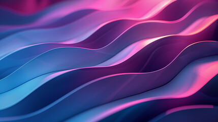 abstract minimalistic background using paper art, incorporating paper-cut waves. single frame crafted from sheets of paper, enhanced by neon lighting for a modern touch, 3d copy space
