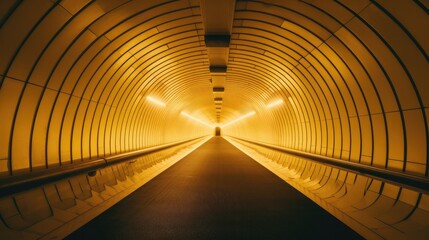 Yellow tunnel background