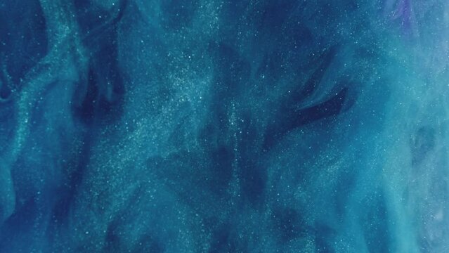 glitter mist color smoke blue ink water