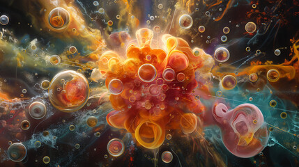 X-ray image of biotin recycling process within cells. It details the lysosomal degradation of the carboxylase enzyme. and the release of free biotin