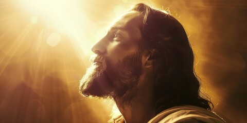 Jesus loving us from heaven