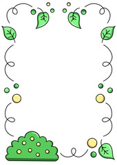 cute tree page border