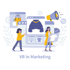 Innovation in marketing concept. Vector illustration