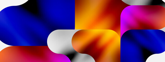 Metal colorful plates background. Vector Illustration For Wallpaper, Banner, Background, Card, Book Illustration, landing page