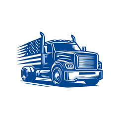 Truck logo design vector. vector truck logo