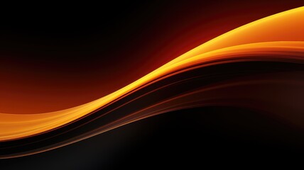 fiery orange abstract light waves background