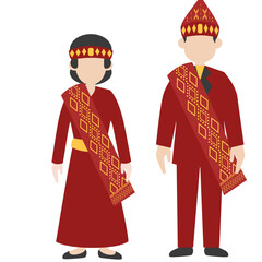 Wedding Couple Wear Batak Costume