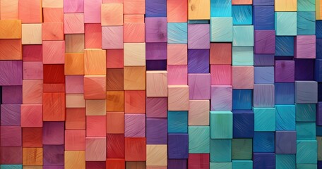 multicolored abstract squares background