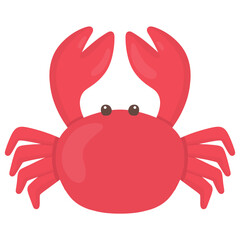 red crab illustration 