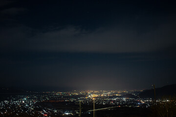 Fototapeta premium 姨捨の夜景