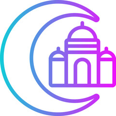 Ramadan Gradient Icon Design Vector Ramadan