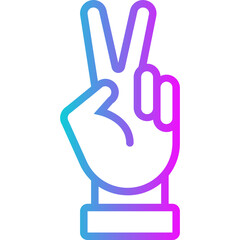 Peace Gradient Icon Design Vector Ramadan