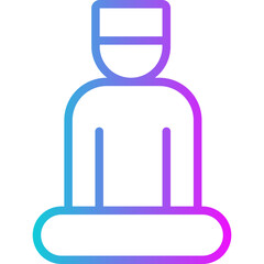 Spirituality Gradient Icon Design Vector Ramadan