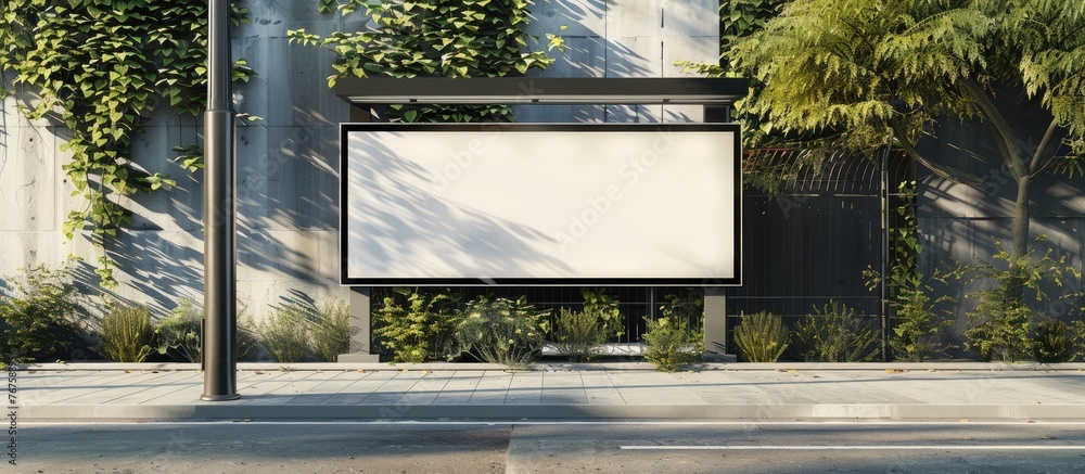 Wall mural Mock-up for outdoor advertising