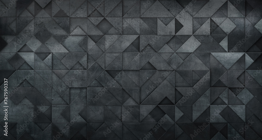 Wall mural 3d paint, steel metal grunge texture, old rustic background, dark gray black wallpaper, futuristic f