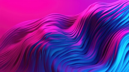 Fluid wave smooth abstract metallic holographic colored shape background