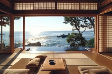 Beach house, with a view of the sea.