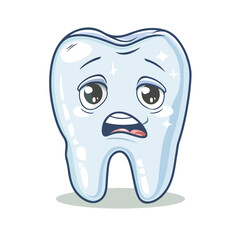 Cold sensitive teeth icon design. isolated on white