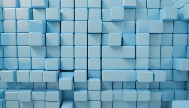 Blue solid square block background   colorful background