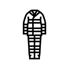 high visibility clothing line icon vector. high visibility clothing sign. isolated contour symbol black illustration