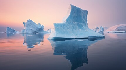 The svalbard norway polar landscapes icebergs arctic wildlife - obrazy, fototapety, plakaty