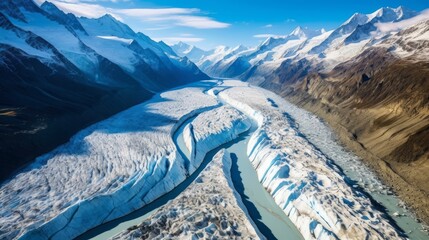 Aletsch glacier switzerland largest glacier in the alps dramatic ice formations stunning mountain backdrop
