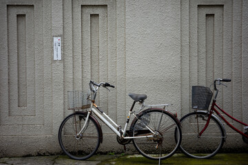 Fototapeta na wymiar 停めてある自転車