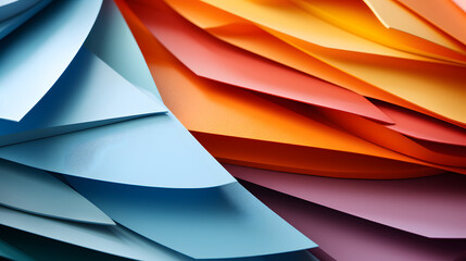 volumetric brightly colored chaotic abstract geometric pieces of panels. abstract background...