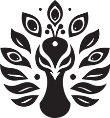 Peacock Minimalist vector Design 