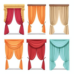 Curtain icon design isolated on white background 
