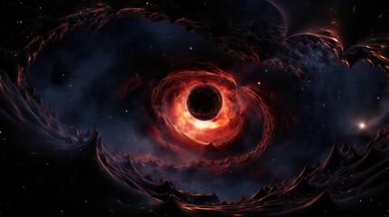 a black hole a cosmic abyss - obrazy, fototapety, plakaty