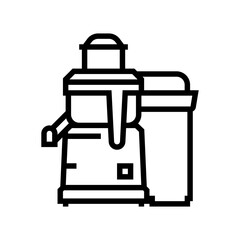 juicer restaurant equipment line icon vector. juicer restaurant equipment sign. isolated contour symbol black illustration