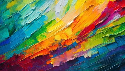abstract watercolor background, abstract rough colorful multicolored rainbow colors art painting texture, with oil brushstroke, pallet knife paint on canvas, dripping color - obrazy, fototapety, plakaty
