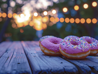 A Symphony of Donuts at Twilight