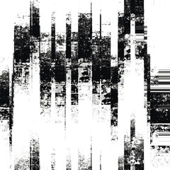 Black and white grungy abstract background. Vector illustration
