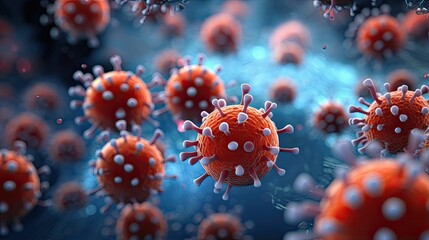 Obraz na płótnie Canvas nanobots targeting drug resistant strains of gonorrhea