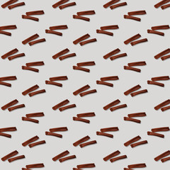 vector chocolate cinnamon pattern illustration