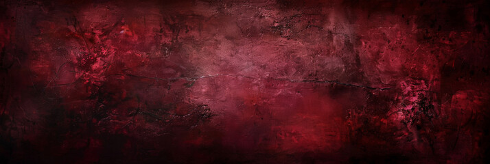 Fototapeta premium red background, red grunge texture background for poster, Dark Red Stucco Wall Background. Valentines ,Christmas banner 
