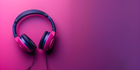 Noise Canceling Headphones in Vibrant Monochrome Backdrop Showcasing Silence and Sound