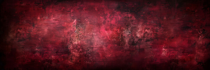 Fototapeta premium red background, red grunge texture background for poster, Dark Red Stucco Wall Background. Valentines ,Christmas banner 