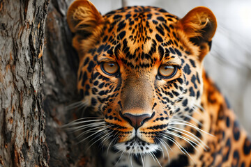 leopard. predatory big cat. zoology and fauna. mammal