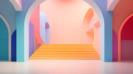 Soft color background scene