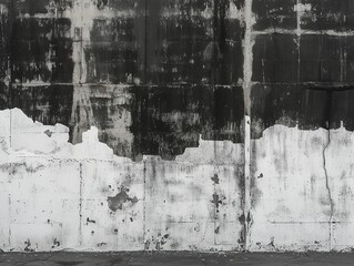 Black and white grunge wall, highly detailed textured background
