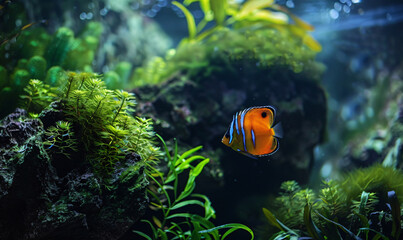 Fototapeta na wymiar aquarium-generative ai