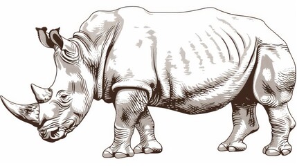  A rhinoceros, native to Africa, is an animal species found on the continent