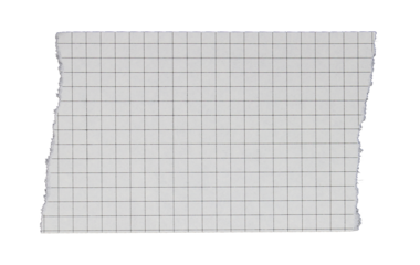 blank squared paper sheets or notepad pages on transparent background png file
