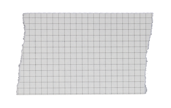 blank squared paper sheets or notepad pages on transparent background png file
