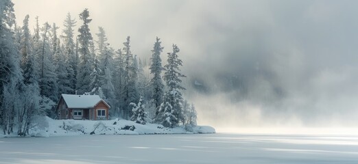 Winter snow landscape