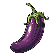 Eggplant vegetable food fresh pictogram cartoon 