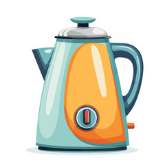 Electric kettle icon design. isolated on white back